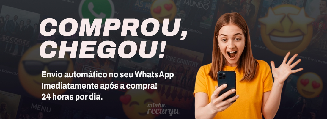 Banner envio imediato recarga pelo whatsapp minharecarga.com